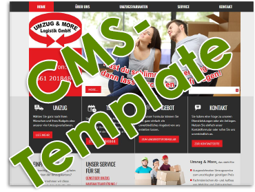 CMS-Template Webseite für CMS-System WordPress oder Joomla